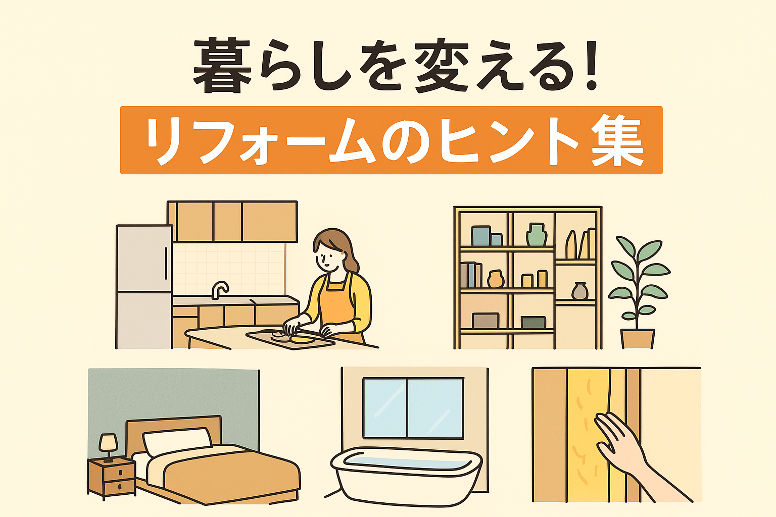 暮らしを変える！リフォームのヒント集【広島市　安佐南区　安佐北区】