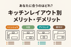 あなたに合うのはどれ？キッチンレイアウト別のメリット・デメリット【広島市　安佐南区　安佐北区】