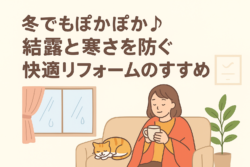 冬でもぽかぽか♪ 結露と寒さを防ぐ快適リフォームのすすめ【広島市　安佐南区　安佐北区】