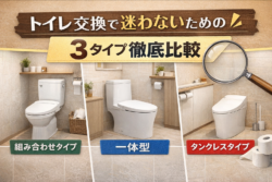 トイレ交換で迷わないための3タイプ徹底比較【広島市　安佐南区　安佐北区】