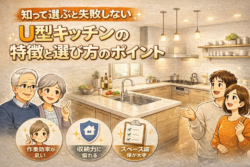 知って選ぶと失敗しない U型キッチンの特徴と選び方のポイント【広島市　安佐南区　安佐北区】