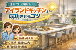 憧れだけで選ばない 　アイランドキッチンを成功させるコツ【広島市　安佐南区　安佐北区】