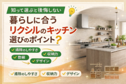 知って選ぶと後悔しない！リクシルのキッチン選びのポイント【広島市　安佐南区　安佐北区】