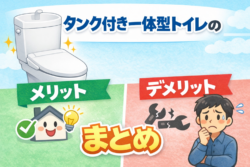 タンク付き一体型トイレのメリット・デメリットまとめ【広島市　安佐南区　安佐北区】