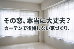 その窓、本当に大丈夫？カーテンで後悔しない家づくり【広島市　安佐南区　安佐北区】